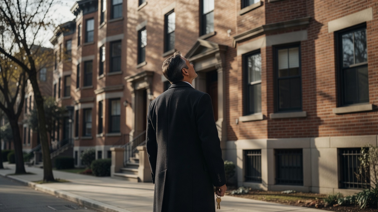 A small apartment building held in an investor’s LLC, stabilized and cash-flowing.