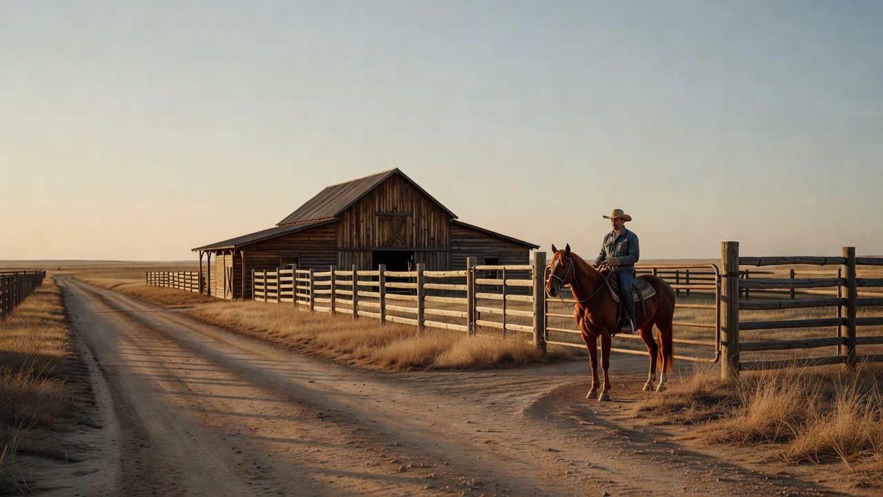 Working ranch land whose leases and grazing income carry the credit.